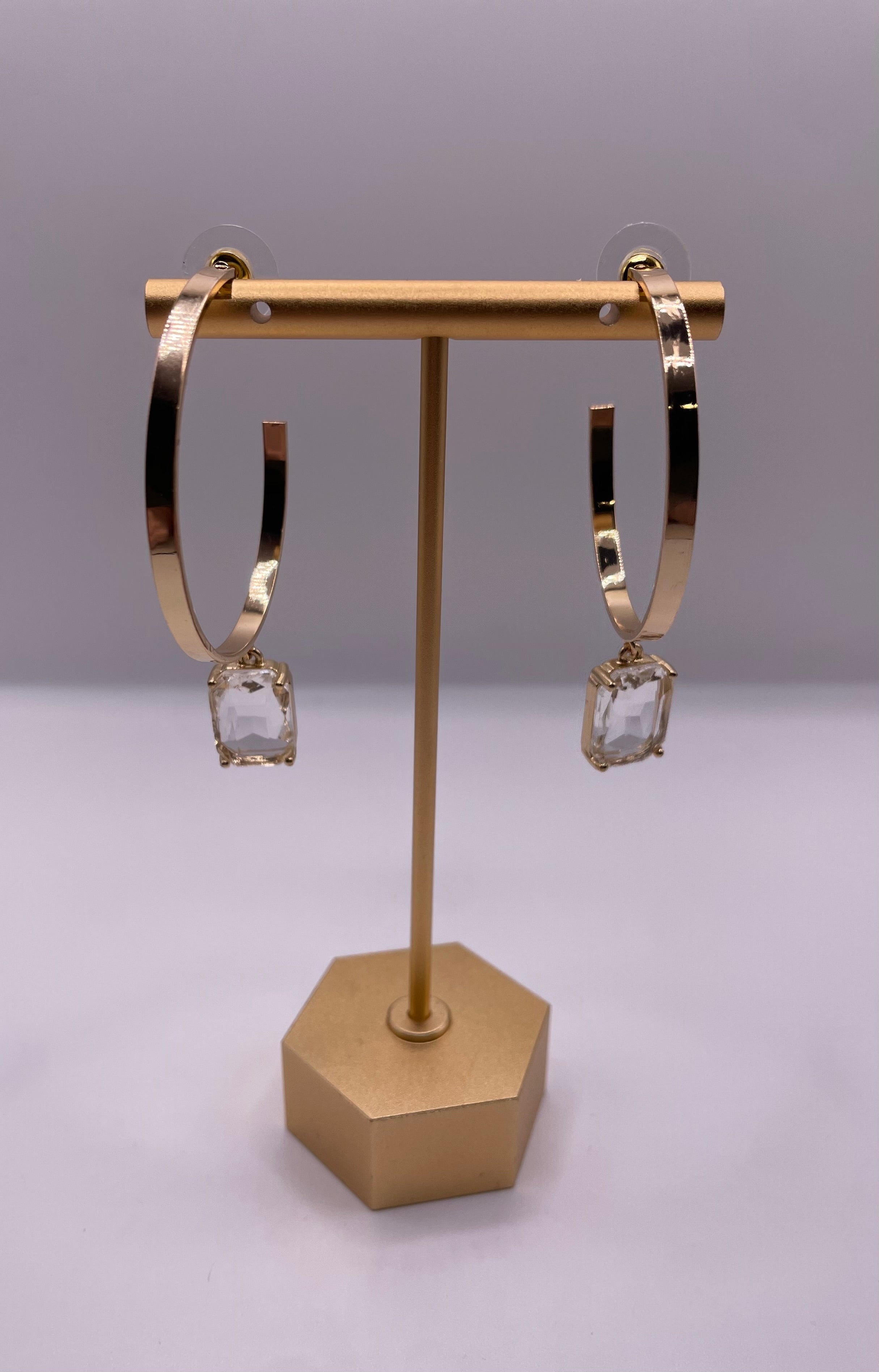 Special Day Crystal Hoop Earrings-Earrings-Anna Kaytes Boutique-Anna Kaytes Boutique, Women's Fashion Boutique in Grinnell, Iowa