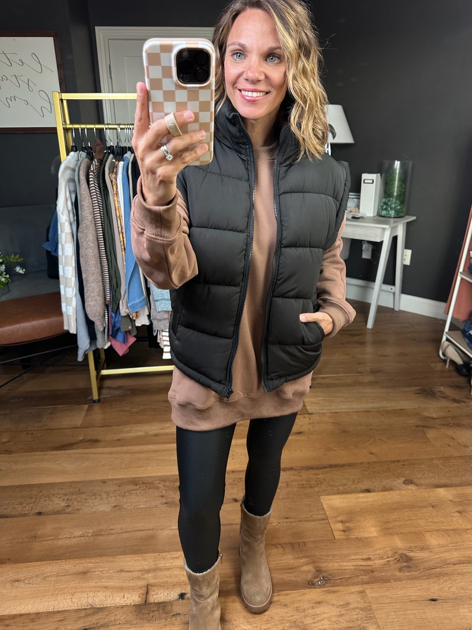 The Jessica Puffer Vest - Multiple Options-Very J-Anna Kaytes Boutique, Women's Fashion Boutique in Grinnell, Iowa