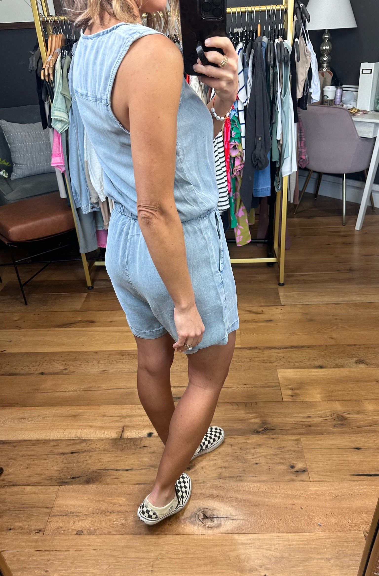 All The Perks Tencel Romper-Rompers-Wishlist-Anna Kaytes Boutique, Women's Fashion Boutique in Grinnell, Iowa