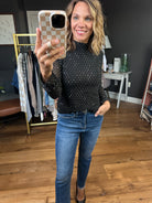 Everybody Wants You Studded Mock-Neck Long Sleeve Top - Multiple Options-Skies Are Blue-Anna Kaytes Boutique, Women's Fashion Boutique in Grinnell, Iowa