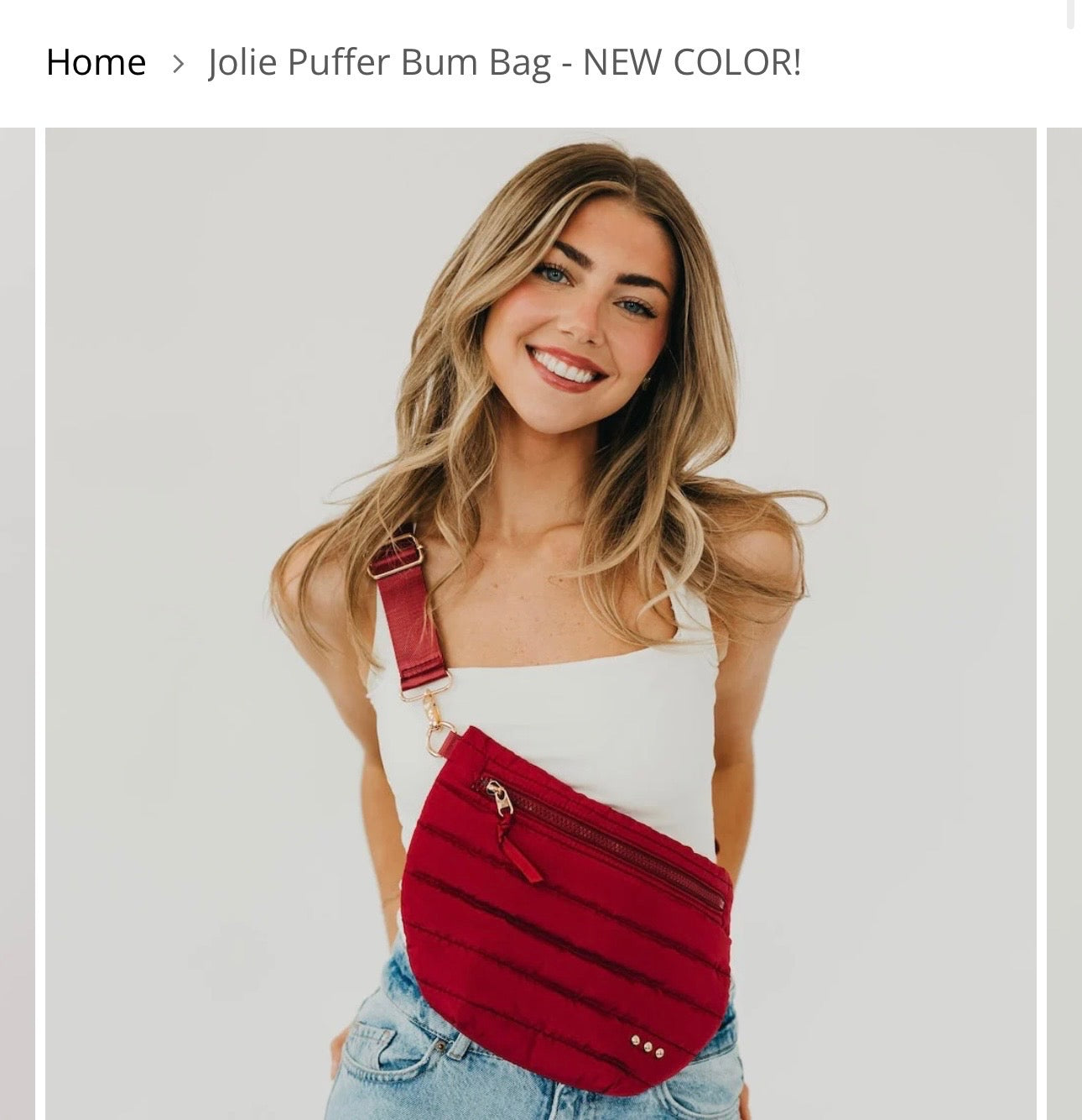 Jolie Puffer Bum Bag-Accessories-Pretty Simple-Anna Kaytes Boutique, Women's Fashion Boutique in Grinnell, Iowa