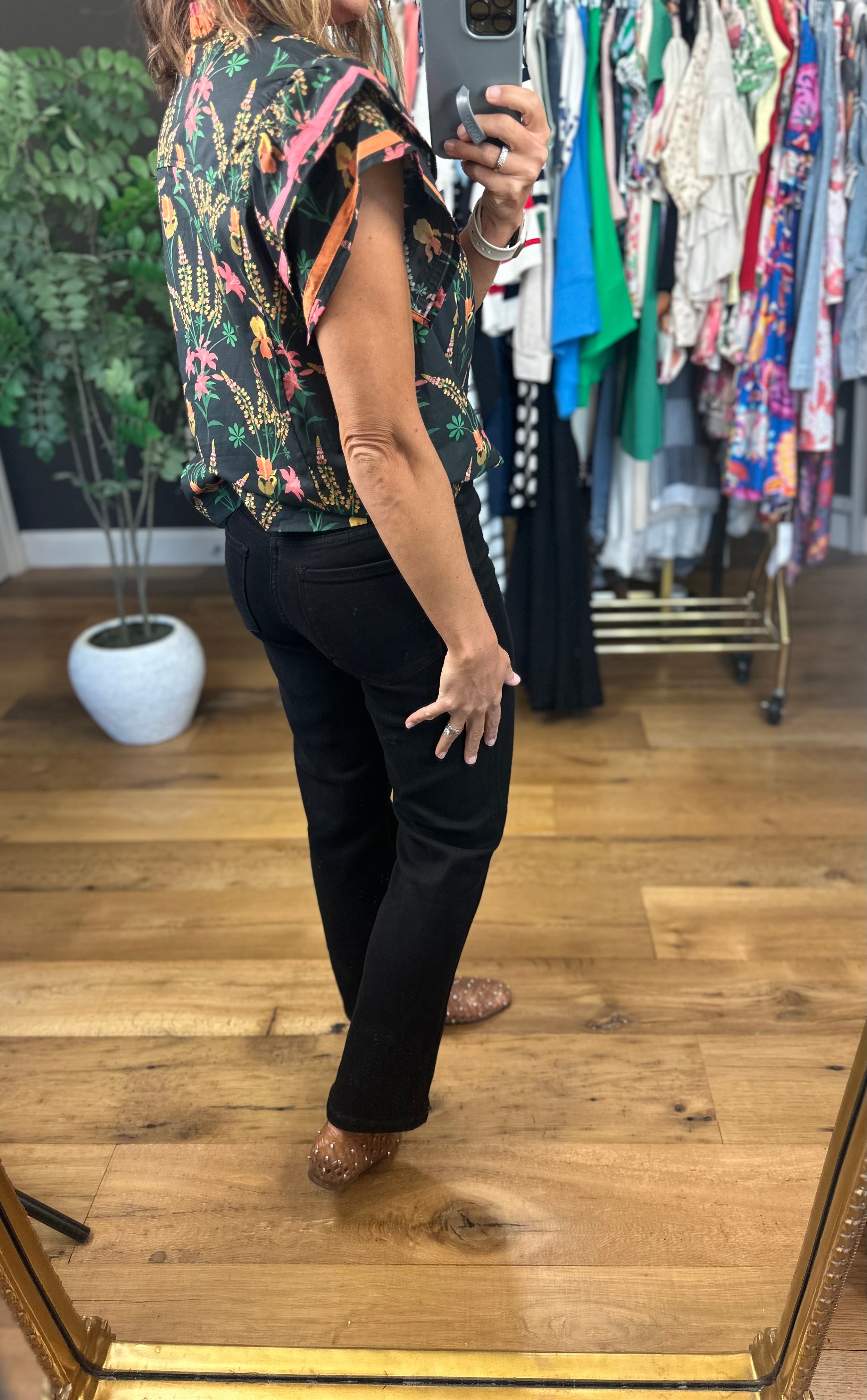 Extra Feelings Floral Top-Short Sleeves-Umgee-Anna Kaytes Boutique, Women's Fashion Boutique in Grinnell, Iowa