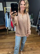 Stepping In Textured Henley Sweater - Multiple Options-Staccato-Anna Kaytes Boutique, Women's Fashion Boutique in Grinnell, Iowa