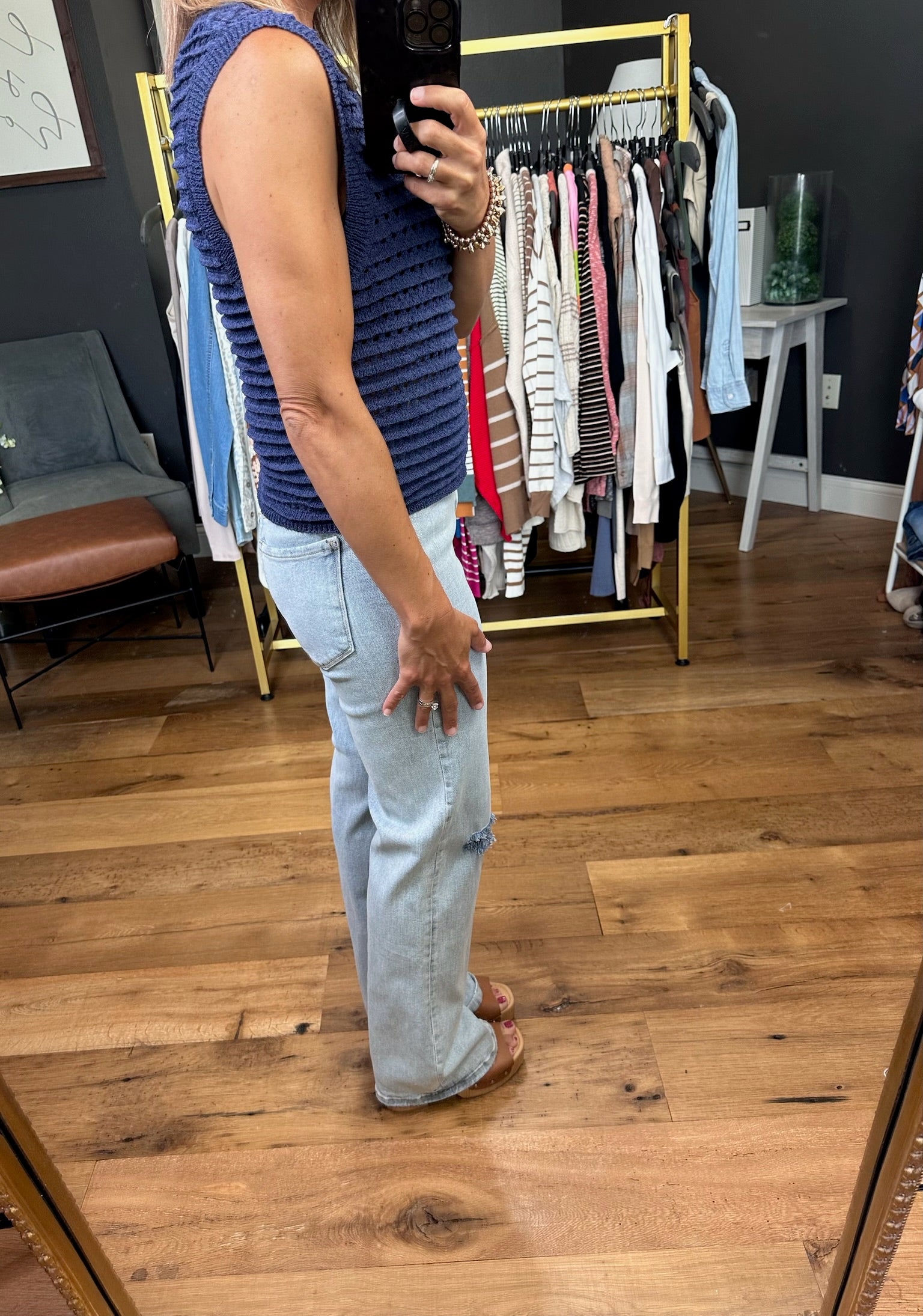 **In True Comfort Crochet Knit Top - Multiple Options-Short Sleeves-By together W1459-Anna Kaytes Boutique, Women's Fashion Boutique in Grinnell, Iowa