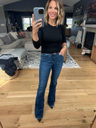 The Tara Mid-Rise Flare Denim-Vervet-Anna Kaytes Boutique, Women's Fashion Boutique in Grinnell, Iowa