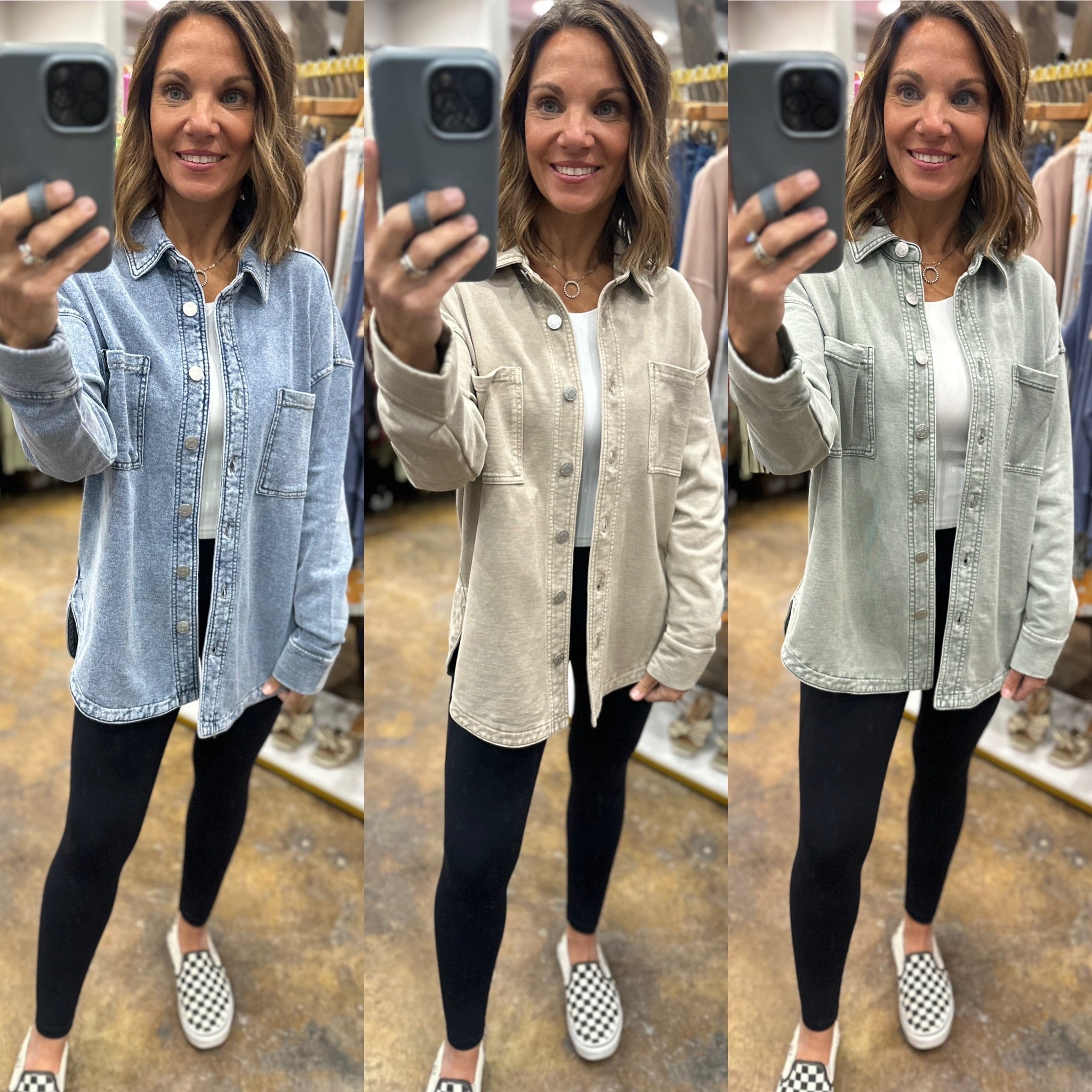 Making Perfect Sense Shacket-Sweaters-Be Cool-Anna Kaytes Boutique, Women's Fashion Boutique in Grinnell, Iowa