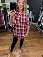 Live In Comfort Plaid Flannel Button-Down - Multiple Options-Long Sleeves-Vine & Love VT60455G-Anna Kaytes Boutique, Women's Fashion Boutique in Grinnell, Iowa