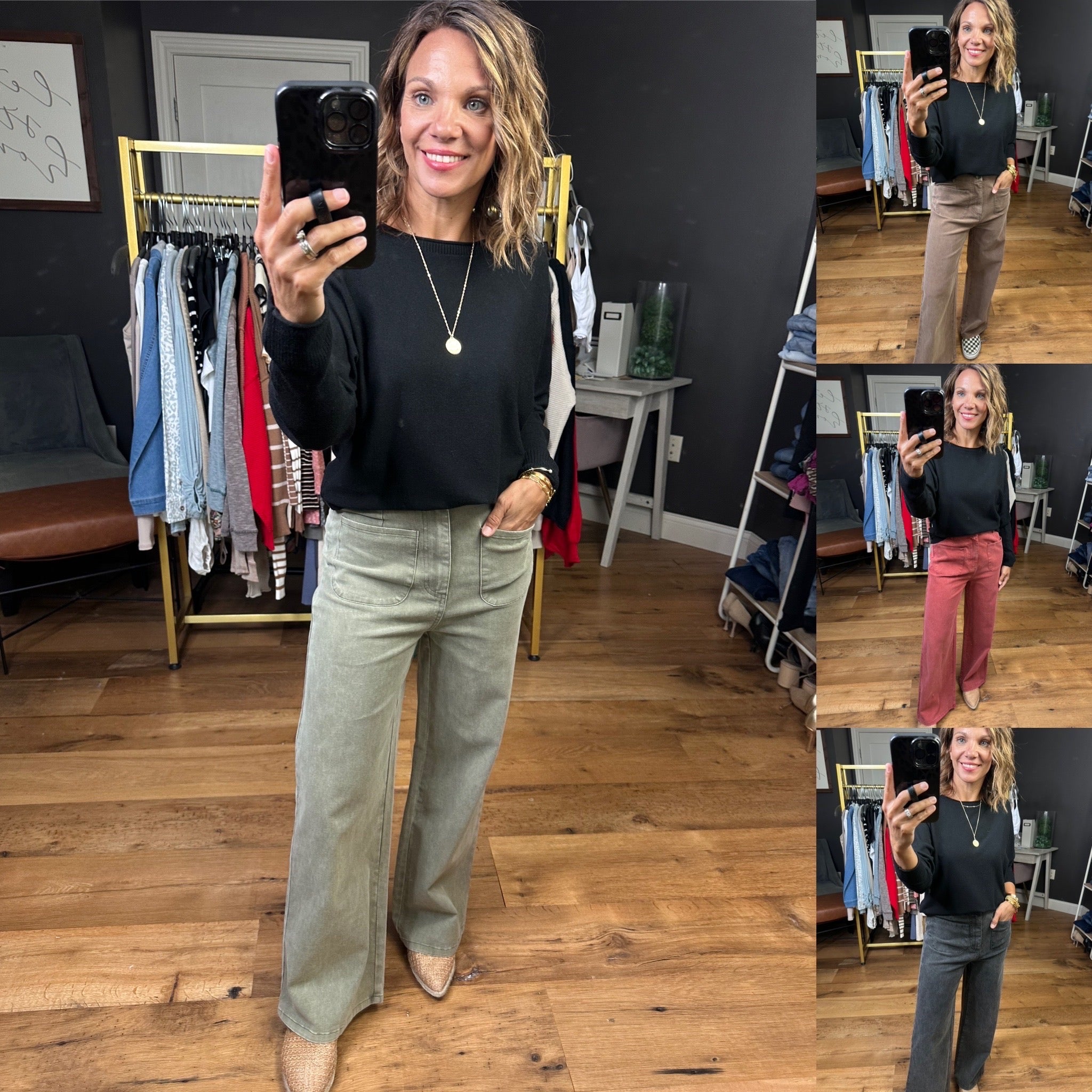 The Nina Vintage Wide-Leg Pant - Multiple Options-Thread & Supply-Anna Kaytes Boutique, Women's Fashion Boutique in Grinnell, Iowa