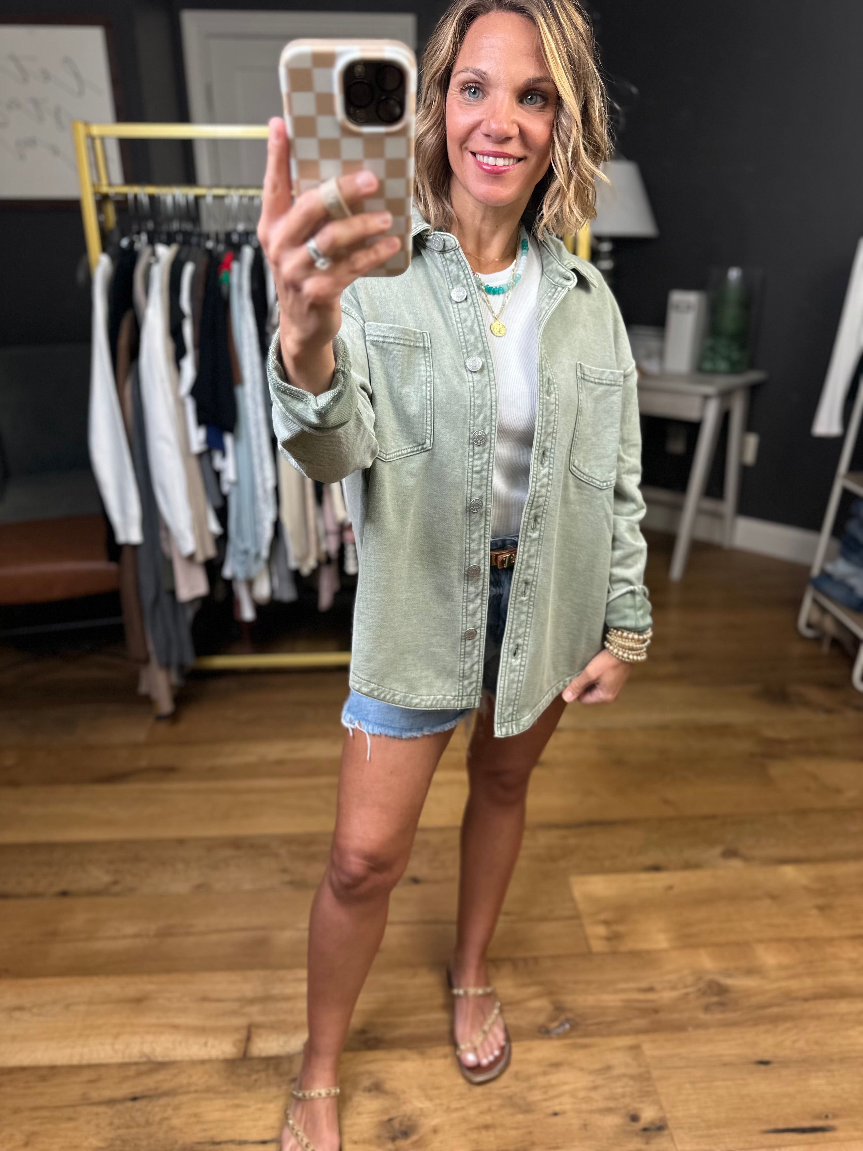 Making Perfect Sense Shacket - Multiple Options-Jackets-Be Cool-Anna Kaytes Boutique, Women's Fashion Boutique in Grinnell, Iowa