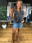 Rumor Has It Plaid Top-Short Sleeves-She & Sky-Anna Kaytes Boutique, Women's Fashion Boutique in Grinnell, Iowa