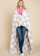 Checkered Throw Blanket-Blankets-Jodifl-Anna Kaytes Boutique, Women's Fashion Boutique in Grinnell, Iowa