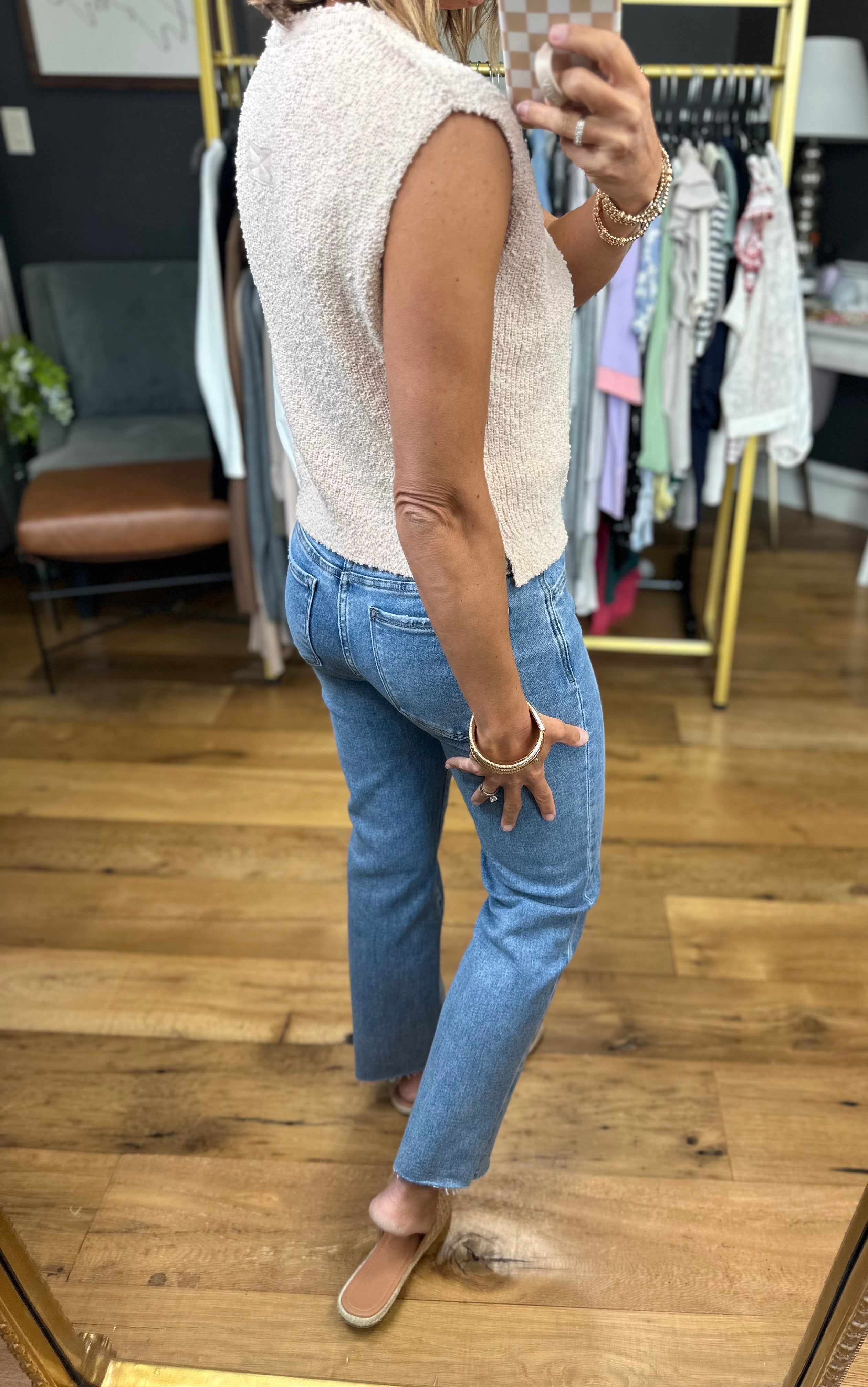 Chase You Down Knit Top - Champagne-La Miel-Anna Kaytes Boutique, Women's Fashion Boutique in Grinnell, Iowa