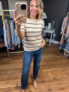 Incredible Things Striped Short Sleeve Sweater - Multiple Options-Wishlist-Anna Kaytes Boutique, Women's Fashion Boutique in Grinnell, Iowa