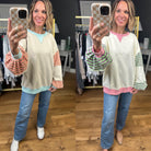 Great Adventure Contrasting Oversized Crew - Multiple Options-Easel-Anna Kaytes Boutique, Women's Fashion Boutique in Grinnell, Iowa