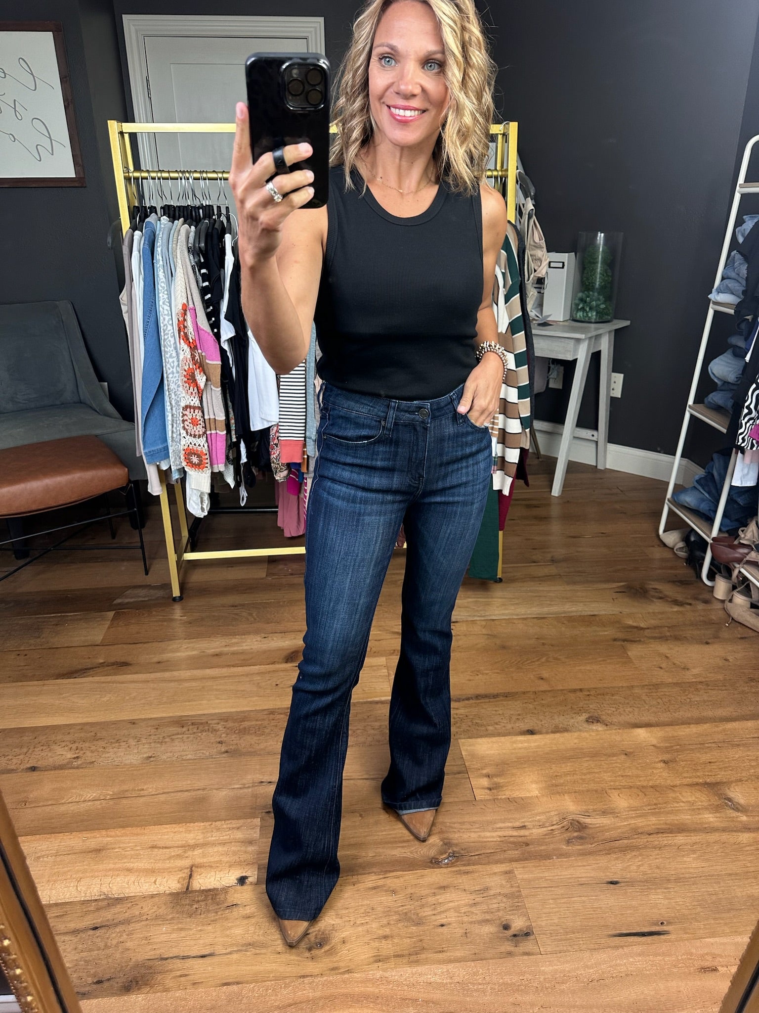 The Dru Mid-Rise Flare Denim-KanCan-Anna Kaytes Boutique, Women's Fashion Boutique in Grinnell, Iowa