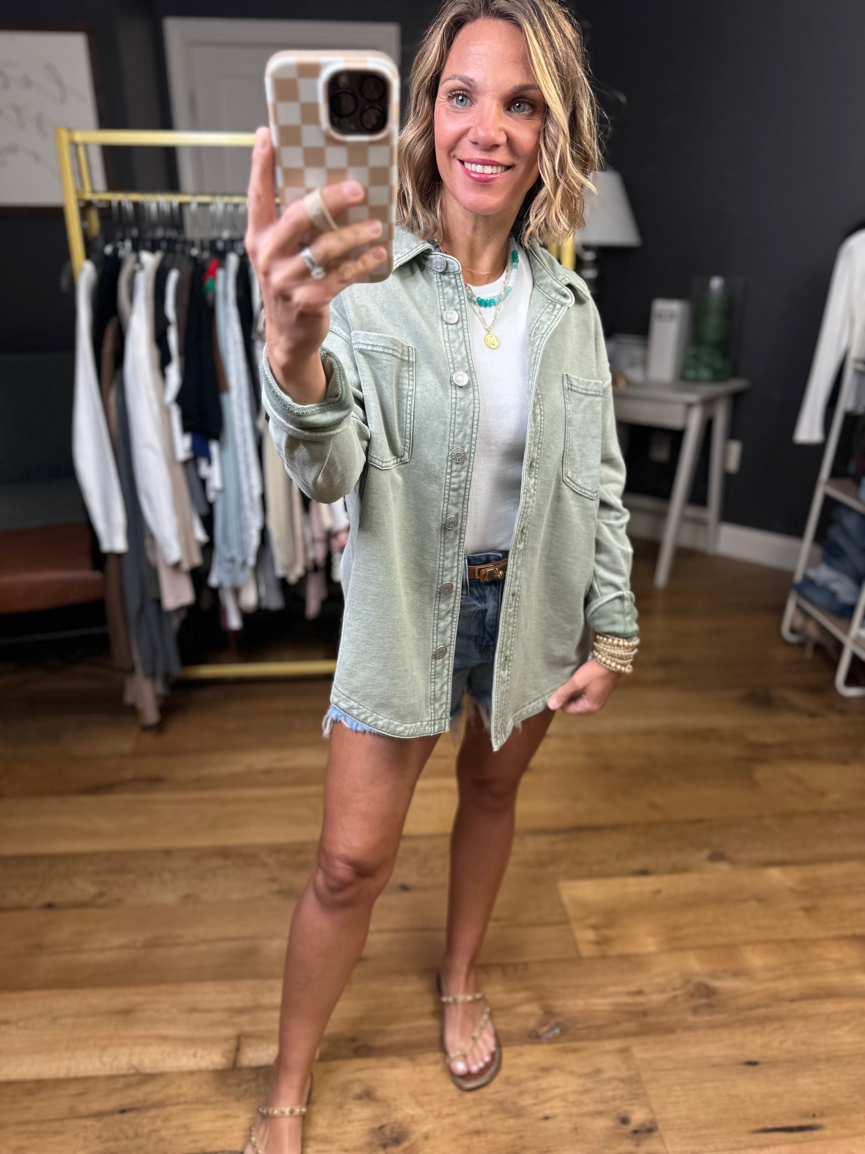 Making Perfect Sense Shacket - Multiple Options-Jackets-Be Cool-Anna Kaytes Boutique, Women's Fashion Boutique in Grinnell, Iowa