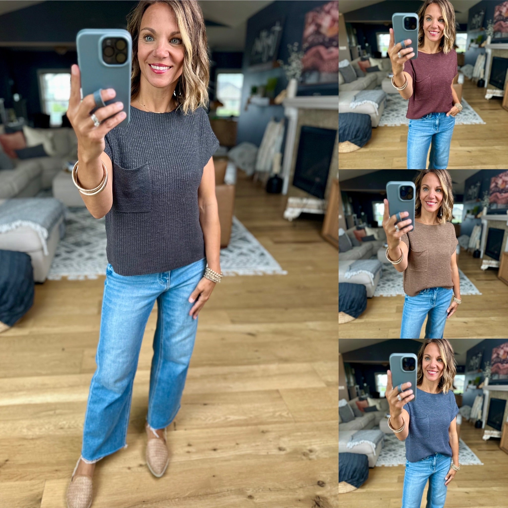 Simple Threads Pocket Knit Top-Sweaters-Be Cool-Anna Kaytes Boutique, Women's Fashion Boutique in Grinnell, Iowa