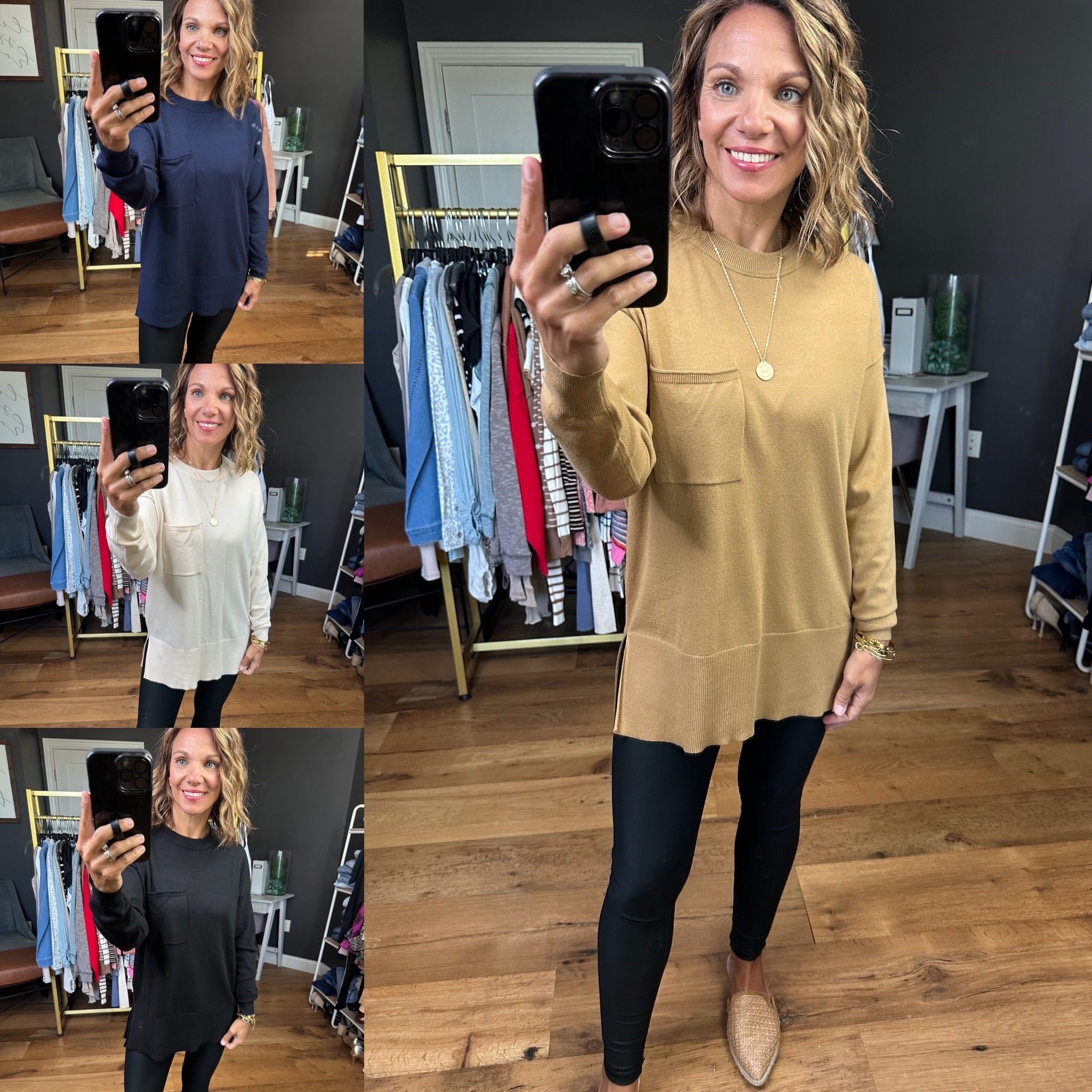 Consider the Options Lightweight Knit Top - Multiple Options-Be Cool-Anna Kaytes Boutique, Women's Fashion Boutique in Grinnell, Iowa