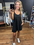 Out & About Dress With Romper Lining - Multiple Options-Rompers-Very J-Anna Kaytes Boutique, Women's Fashion Boutique in Grinnell, Iowa