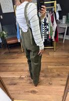 On the Fence Corded Pocket Jumpsuit - Olive-Wishlist-Anna Kaytes Boutique, Women's Fashion Boutique in Grinnell, Iowa