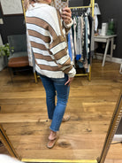 The Nora Striped Collared Sweater - Multiple Options-Blu Pepper-Anna Kaytes Boutique, Women's Fashion Boutique in Grinnell, Iowa