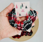 Holiday Jolly Era Spirit Plaid Scunchie-Hair Accessories-Anna Kaytes Boutique-Anna Kaytes Boutique, Women's Fashion Boutique in Grinnell, Iowa