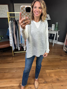 Call It Love V-Neck Sweater Vest - Heather Grey-La Miel-Anna Kaytes Boutique, Women's Fashion Boutique in Grinnell, Iowa