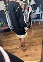 There She Goes Zip Pocket Dress - Black-Entro D24208-Anna Kaytes Boutique, Women's Fashion Boutique in Grinnell, Iowa