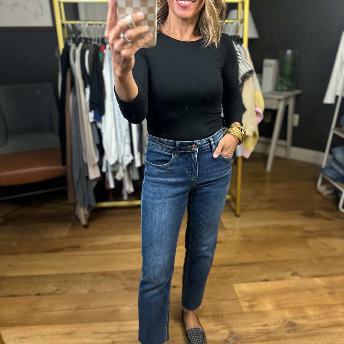 The Ruby Mid-Rise Straight Crop Denim – Anna Kaytes Boutique