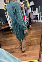 Best Judgement Button-Up Dress - Hunter Green-Jodifl-Anna Kaytes Boutique, Women's Fashion Boutique in Grinnell, Iowa