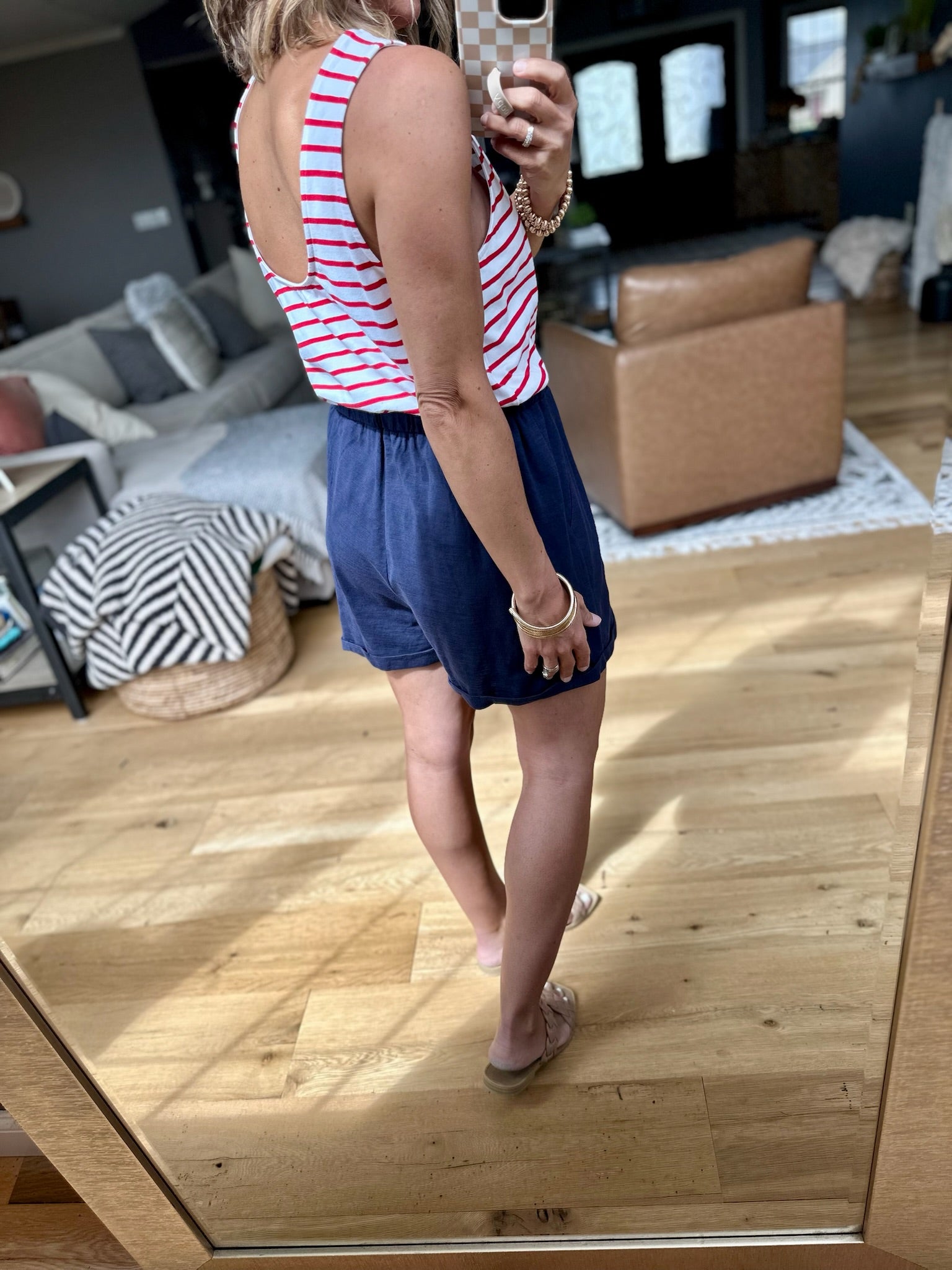 Like No Other Striped Romper-Doe & Rae-Anna Kaytes Boutique, Women's Fashion Boutique in Grinnell, Iowa