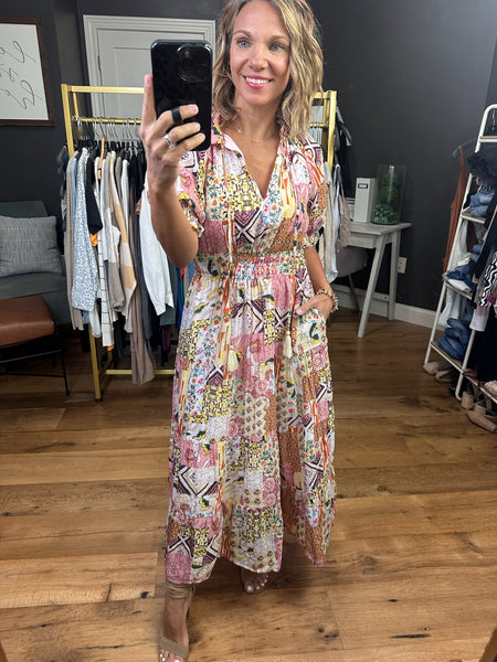 chinese dress ladies Shiloh Boho Patchwork Maxi Dress main image 0
