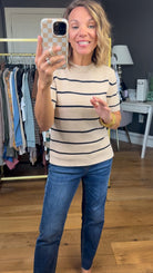 Incredible Things Striped Short Sleeve Sweater - Multiple Options-Wishlist-Anna Kaytes Boutique, Women's Fashion Boutique in Grinnell, Iowa