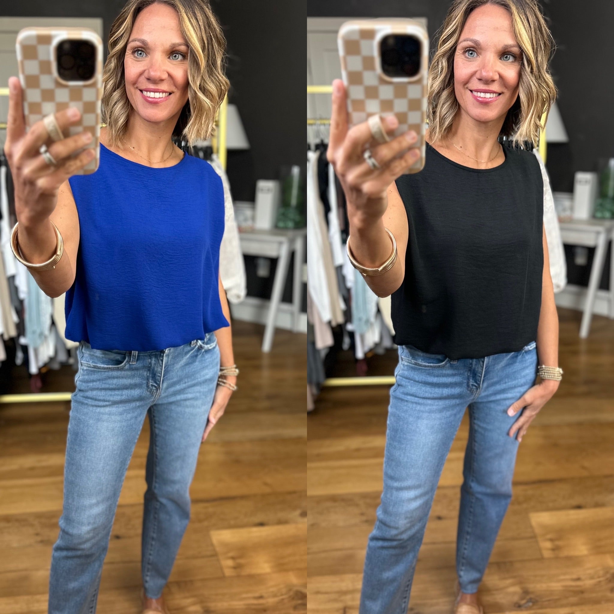 Breaking Free Boxy Top - Multiple Options-Sleeveless-Les Amis-Anna Kaytes Boutique, Women's Fashion Boutique in Grinnell, Iowa