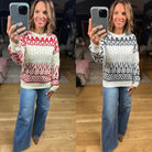 In My Time Fair Isle Sweater-Sweaters-Staccato-Anna Kaytes Boutique, Women's Fashion Boutique in Grinnell, Iowa