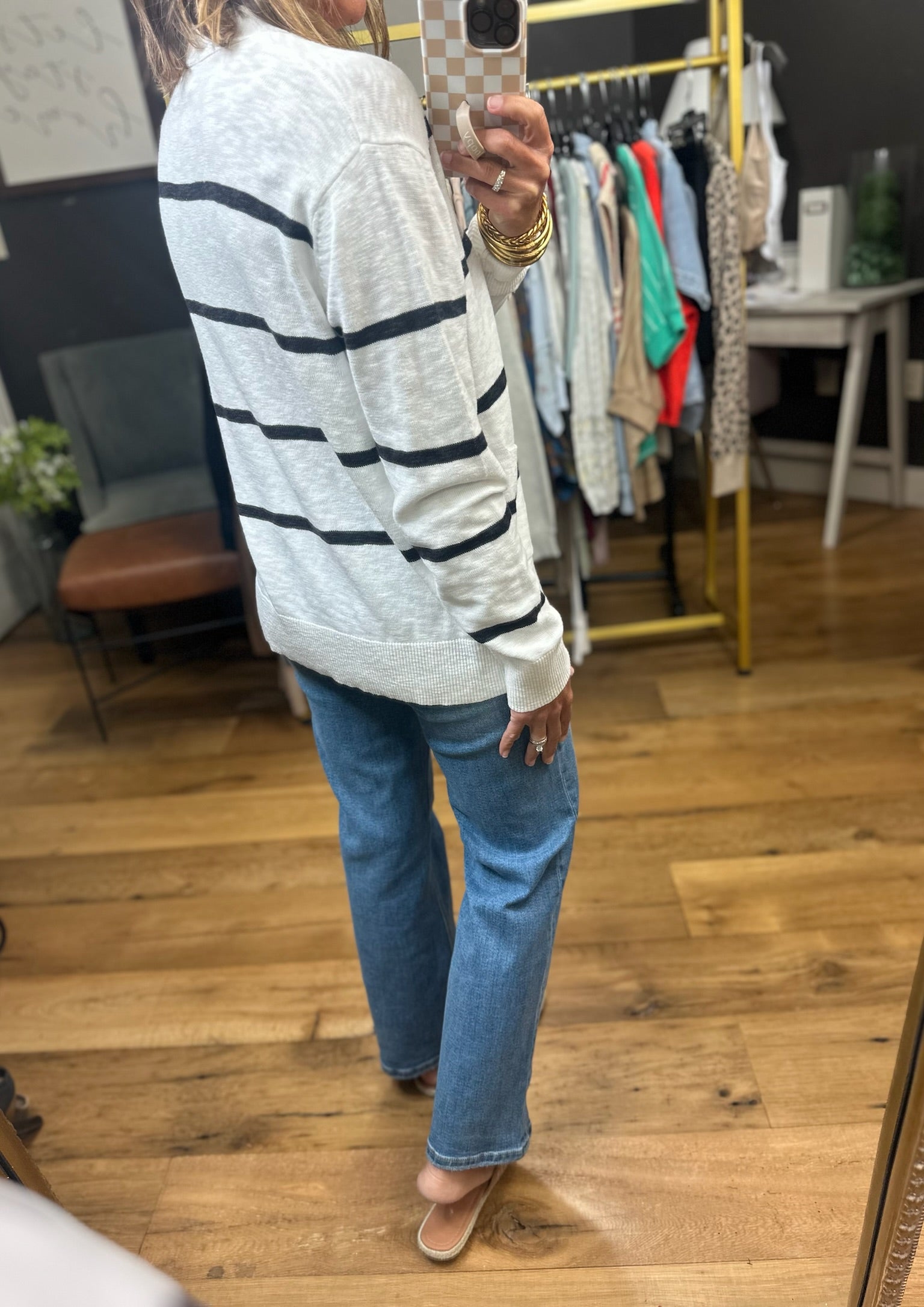 Chasing Dreams Striped Knit Cardigan - Multiple Options-Be Cool-Anna Kaytes Boutique, Women's Fashion Boutique in Grinnell, Iowa