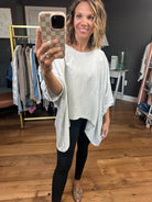 Can't Stay Away Boxy Hi-Low Top - Heather Grey-Bucketlist-Anna Kaytes Boutique, Women's Fashion Boutique in Grinnell, Iowa