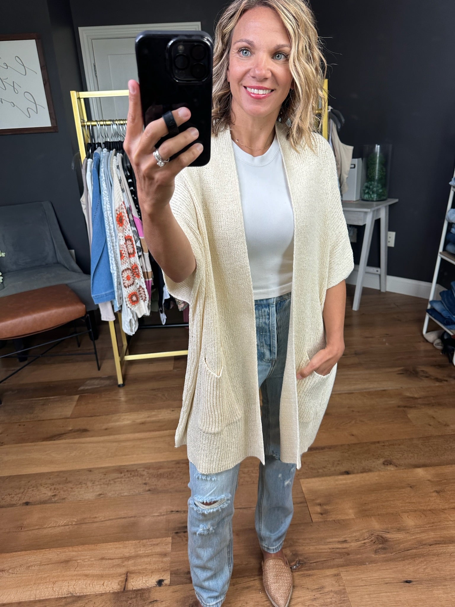 Never Too Late Dolman Sleeveless Cardigan - Multiple Options-Wishlist-Anna Kaytes Boutique, Women's Fashion Boutique in Grinnell, Iowa