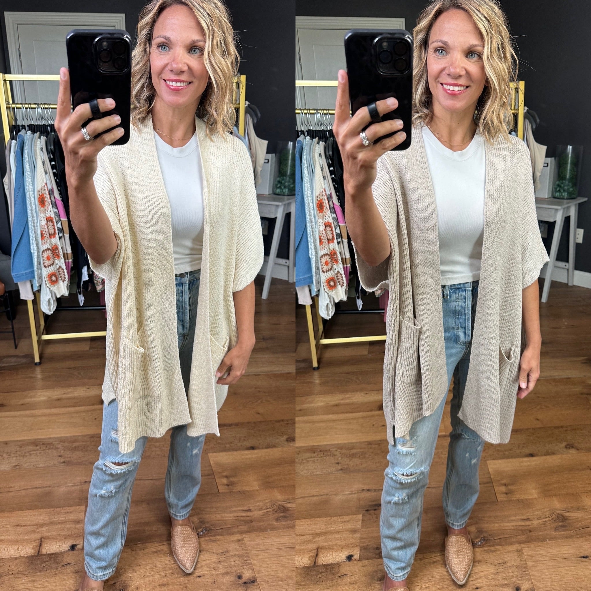 Never Too Late Dolman Sleeveless Cardigan - Multiple Options-Wishlist-Anna Kaytes Boutique, Women's Fashion Boutique in Grinnell, Iowa