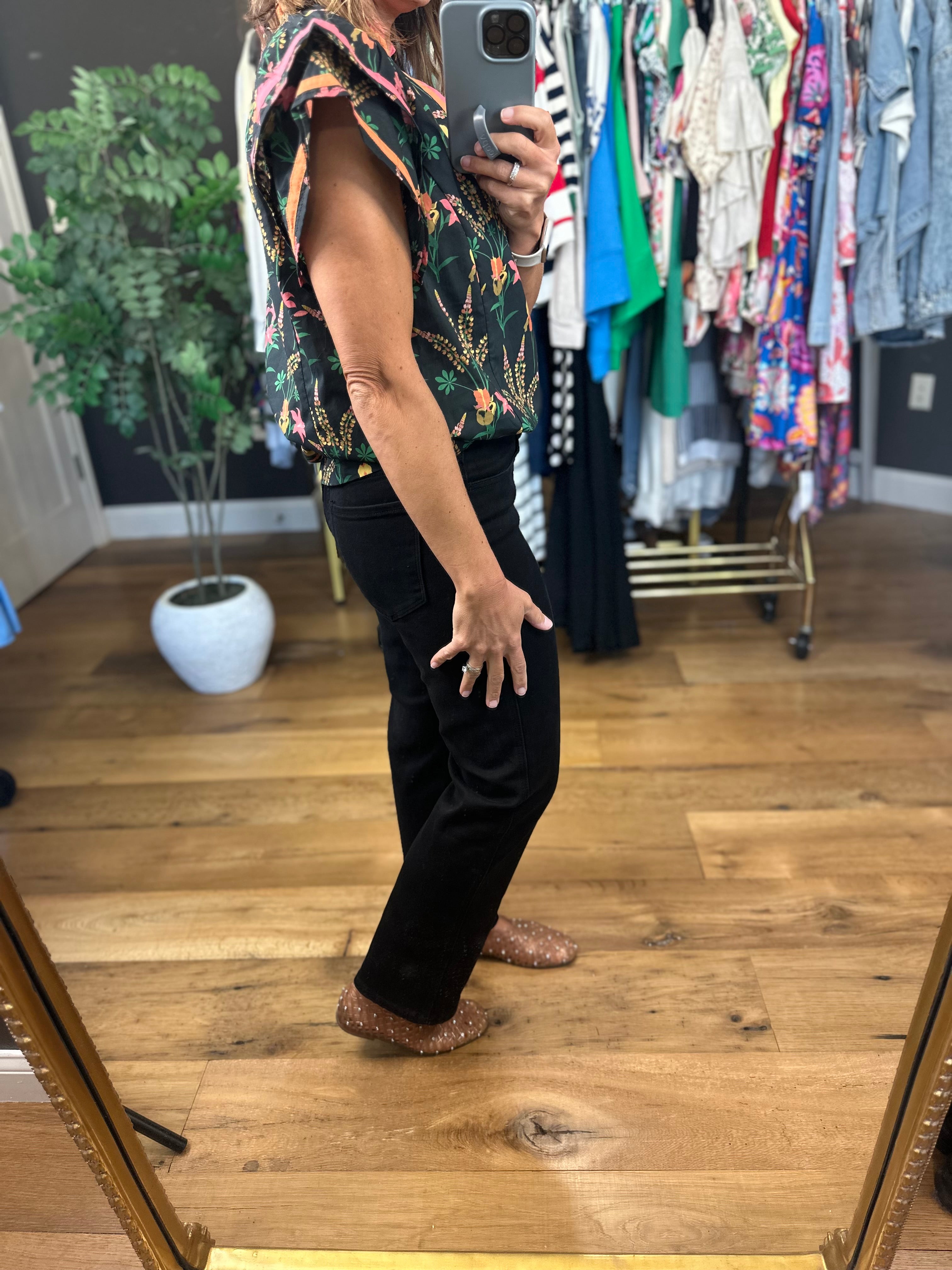 Extra Feelings Floral Top-Short Sleeves-Umgee-Anna Kaytes Boutique, Women's Fashion Boutique in Grinnell, Iowa