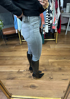 The Brook High-Rise Skinny - Light Grey-Kan Can-Anna Kaytes Boutique, Women's Fashion Boutique in Grinnell, Iowa