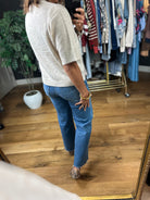 On The Record Knit Top-Short Sleeves-Blu Pepper-Anna Kaytes Boutique, Women's Fashion Boutique in Grinnell, Iowa