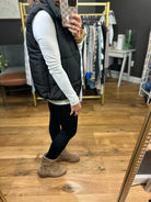 The Gabby Puffer Vest - Black-Blu Pepper-Anna Kaytes Boutique, Women's Fashion Boutique in Grinnell, Iowa