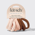 Recycled Seamless Hair Elastics 8pc Set- Rosewood-KITSCH-Anna Kaytes Boutique, Women's Fashion Boutique in Grinnell, Iowa