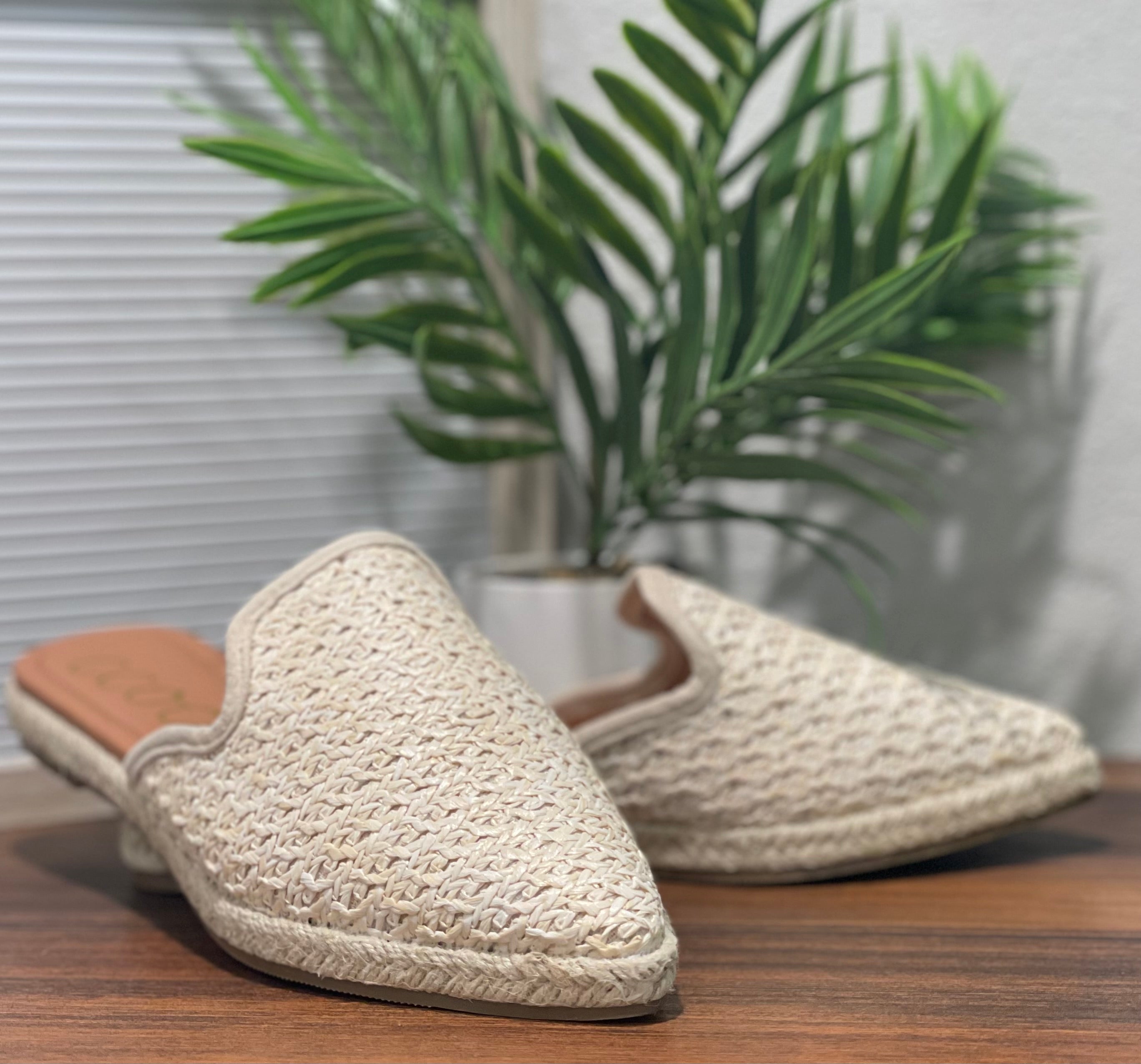 Ivy Woven Raffia Mule- Multiple Options-Slip-Ons-Ccocci- Annabelle-Anna Kaytes Boutique, Women's Fashion Boutique in Grinnell, Iowa