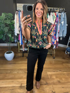 Extra Feelings Floral Top-Short Sleeves-Umgee-Anna Kaytes Boutique, Women's Fashion Boutique in Grinnell, Iowa