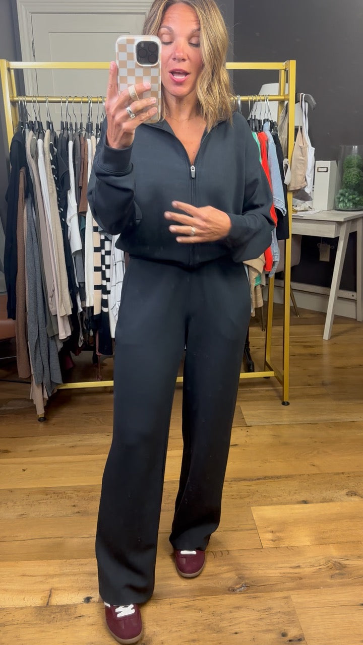 On The Move Wide-Leg Jumpsuit - Black-Thread & Supply-Anna Kaytes Boutique, Women's Fashion Boutique in Grinnell, Iowa