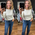 Heard You Say Striped Long Sleeve Top - Multiple Options-Thread & Supply-Anna Kaytes Boutique, Women's Fashion Boutique in Grinnell, Iowa