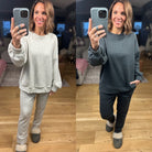 Home Alone Soft-Lining Lounge Set-Sweaters-Cherish-Anna Kaytes Boutique, Women's Fashion Boutique in Grinnell, Iowa