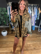 Out There Camo Jacket-Jackets-POL-Anna Kaytes Boutique, Women's Fashion Boutique in Grinnell, Iowa